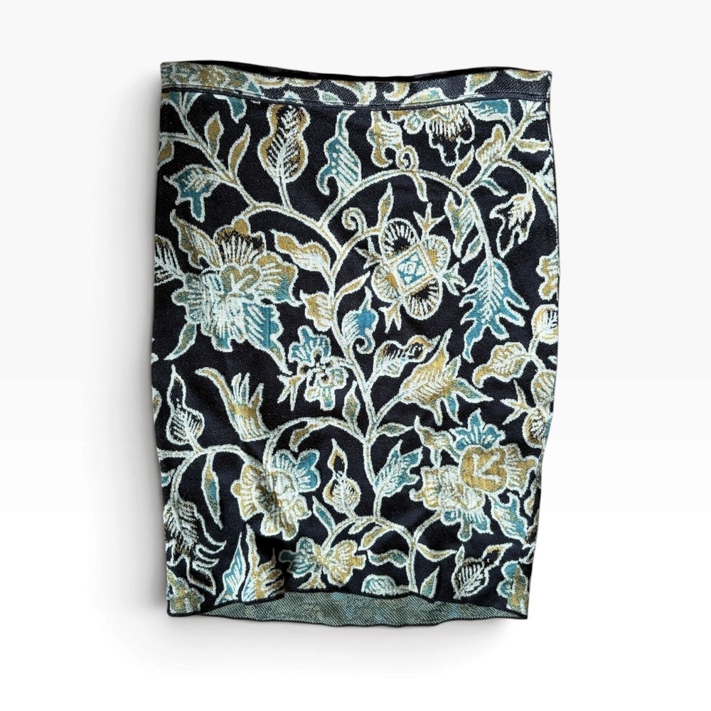 126 Peruvian Connection Surabaya Floral Pima Skirt L